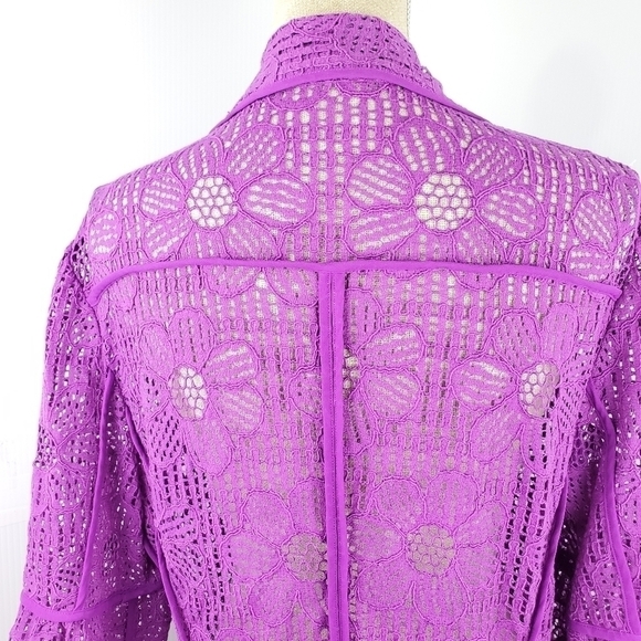 PETER Nygard blazet jacket size Medium Purple - Picture 7 of 14